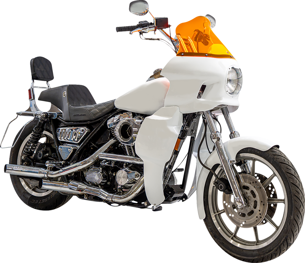 Klock Werks Flare 12.5" Orange Ice Windshield fits Saddlemen S-RT Mini Fairing