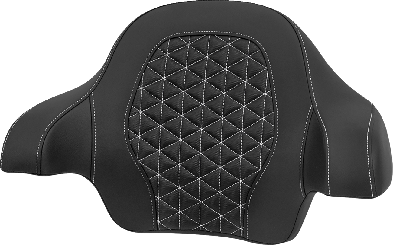 Saddlemen Roadsofa Tour Pak Tri-Gripper White Stitch Pad 2014-25 Harley Touring