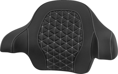 Saddlemen Roadsofa Tour Pak Tri-Gripper White Stitch Pad 2014-25 Harley Touring