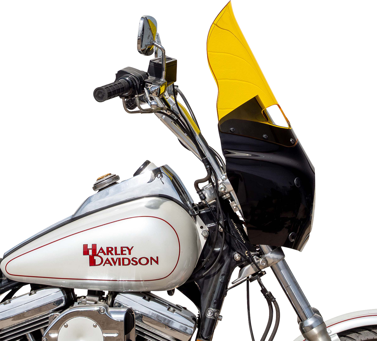 Klock Werks 15" Kolor Flare Yellow Road Warrior Fairing Motorcycle Windshield