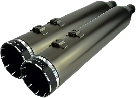 Khrome Werks 4.5 Smoked HP Plus Slip on Mufflers 2017-2025 Harley Touring 202650