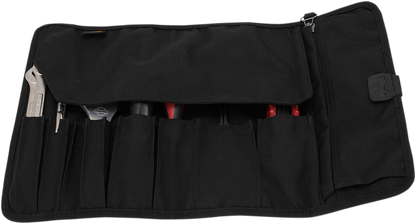 Burly Brand Black Zipper Buckle Cordura Textile Universal Motorcycle Tool Bag