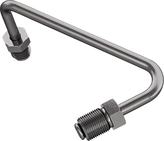 Goodridge Universal Stainless Steel Side Bend AN3 Brake Line Adapter For Harley