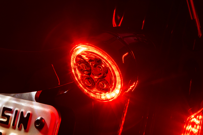 Ciro Fang Rear Red LED Motorcycle Turn Signal Inserts 2007-2024 Harley Softail
