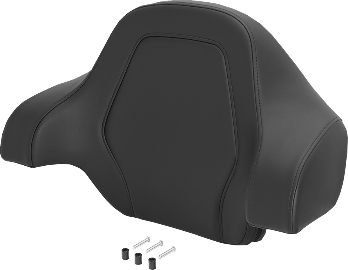 Saddlemen Black Stitched Deluxe Sissy Bar Tour Pack Backrest Pad for Harley