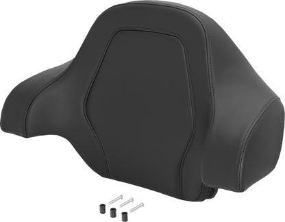 Saddlemen Black Stitched Deluxe Sissy Bar Tour Pack Backrest Pad for Harley