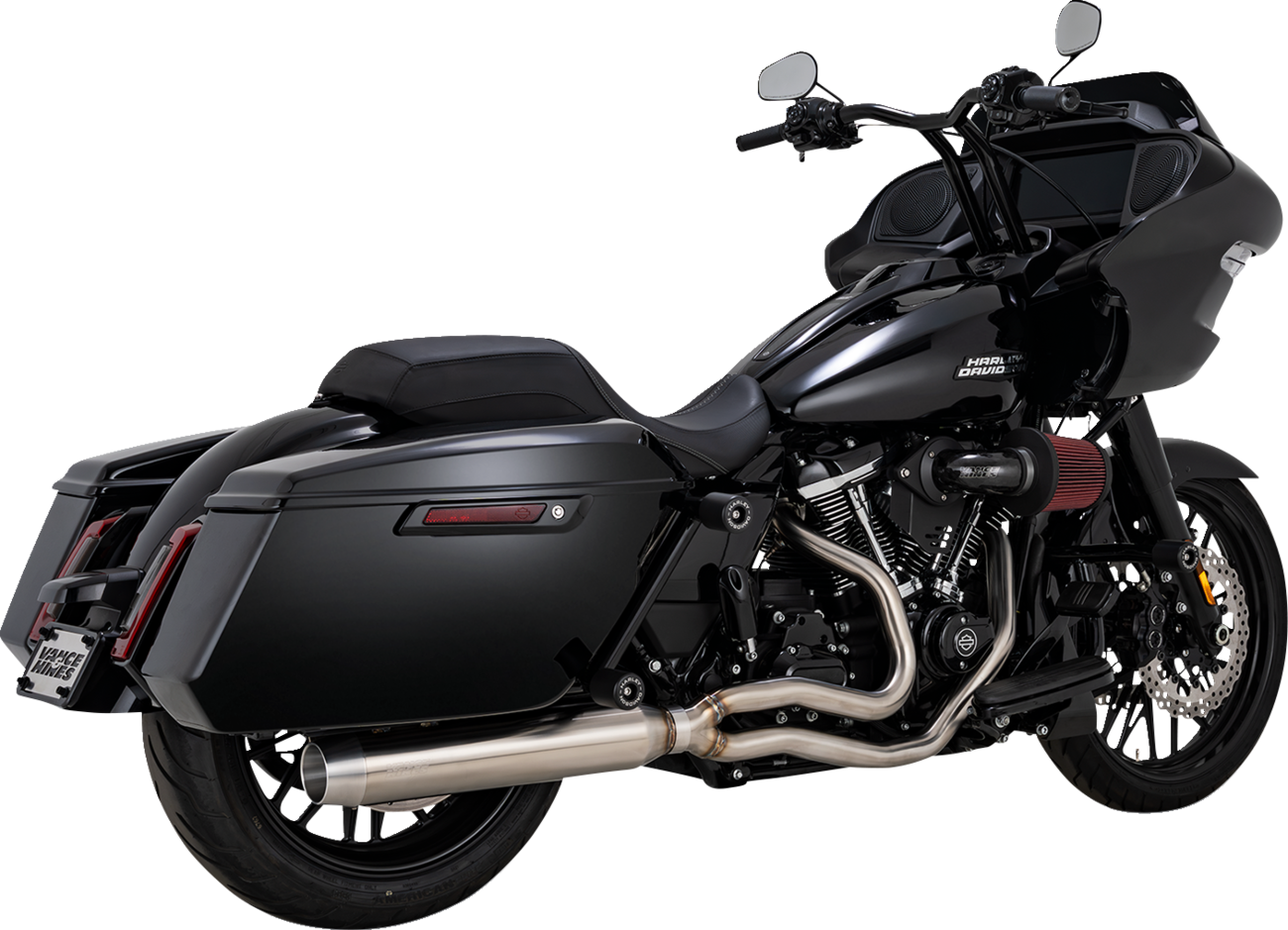 Vance & Hines Gaslighter 2-1 Brushed Exhaust System for 2017-2026 Harley Touring