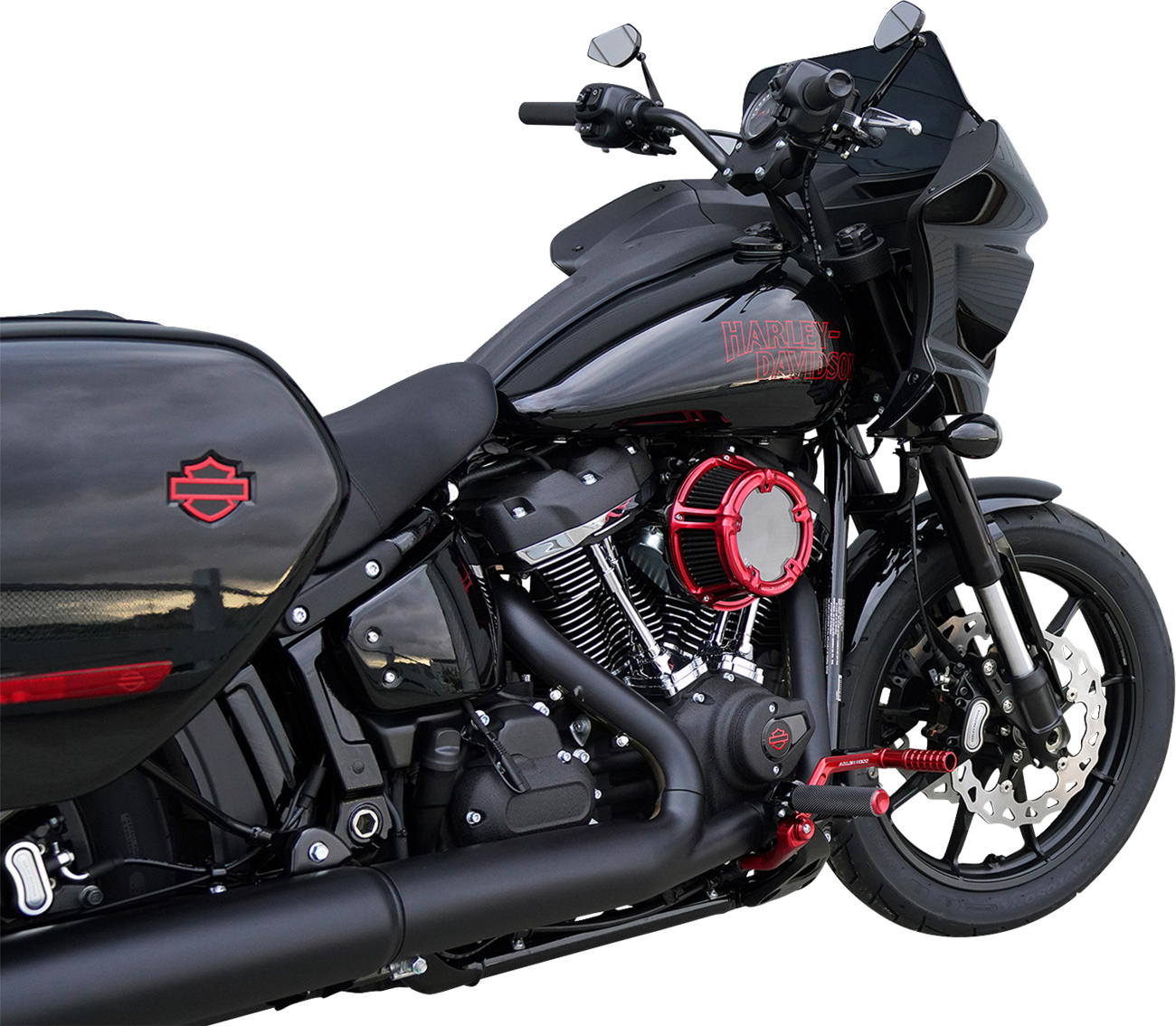 Arlen Ness Red Method Clear Series Air Cleaner Filter for 2023-2025 Harley M8