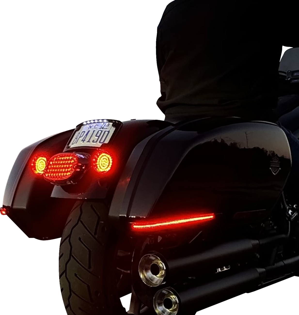 Custom Dynamics Smoke Lens LED Saddlebag Lights for 2018-2024 Harley Low Rider