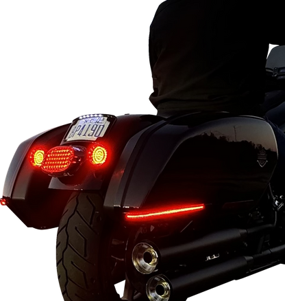 Custom Dynamics Smoke Lens LED Saddlebag Lights for 2018-2024 Harley Low Rider
