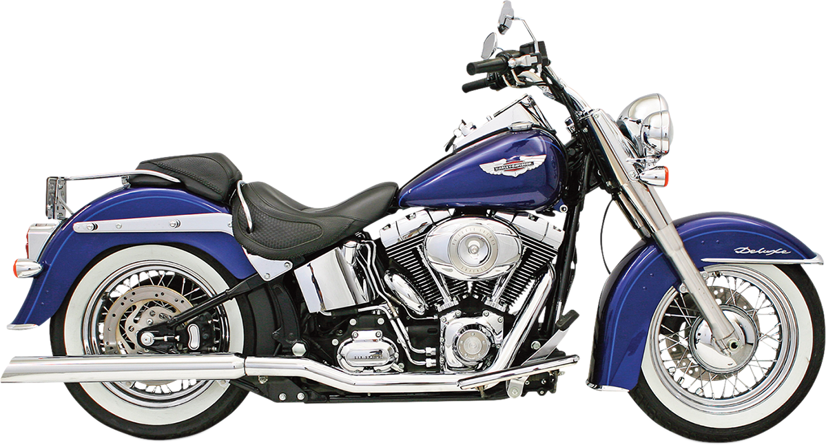 Bassani Slash Down Slip on Exhaust Mufflers for 1989-2017 Harley Softail Models
