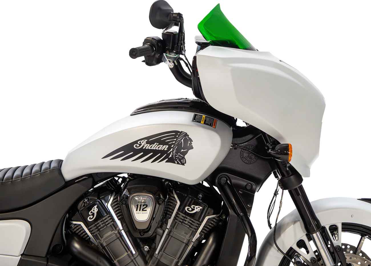 Klock Werks 9" Green Flare Windshield fits 2025-2026 Indian Powerplus Models
