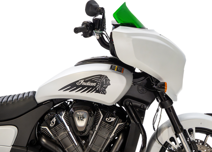 Klock Werks 9" Green Flare Windshield fits 2025-2026 Indian Powerplus Models