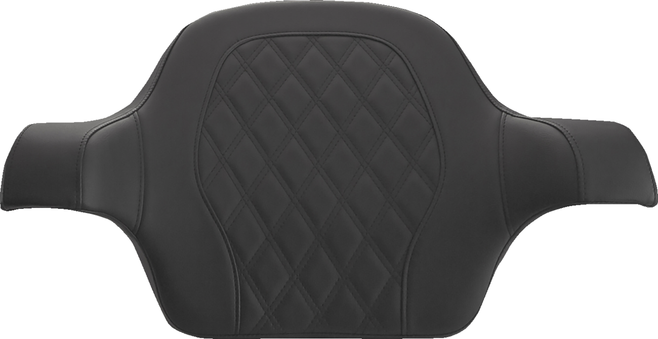 Saddlemen King Tour Pak Black Lattice Backrest Pad for 2014-2024 Harley Touring