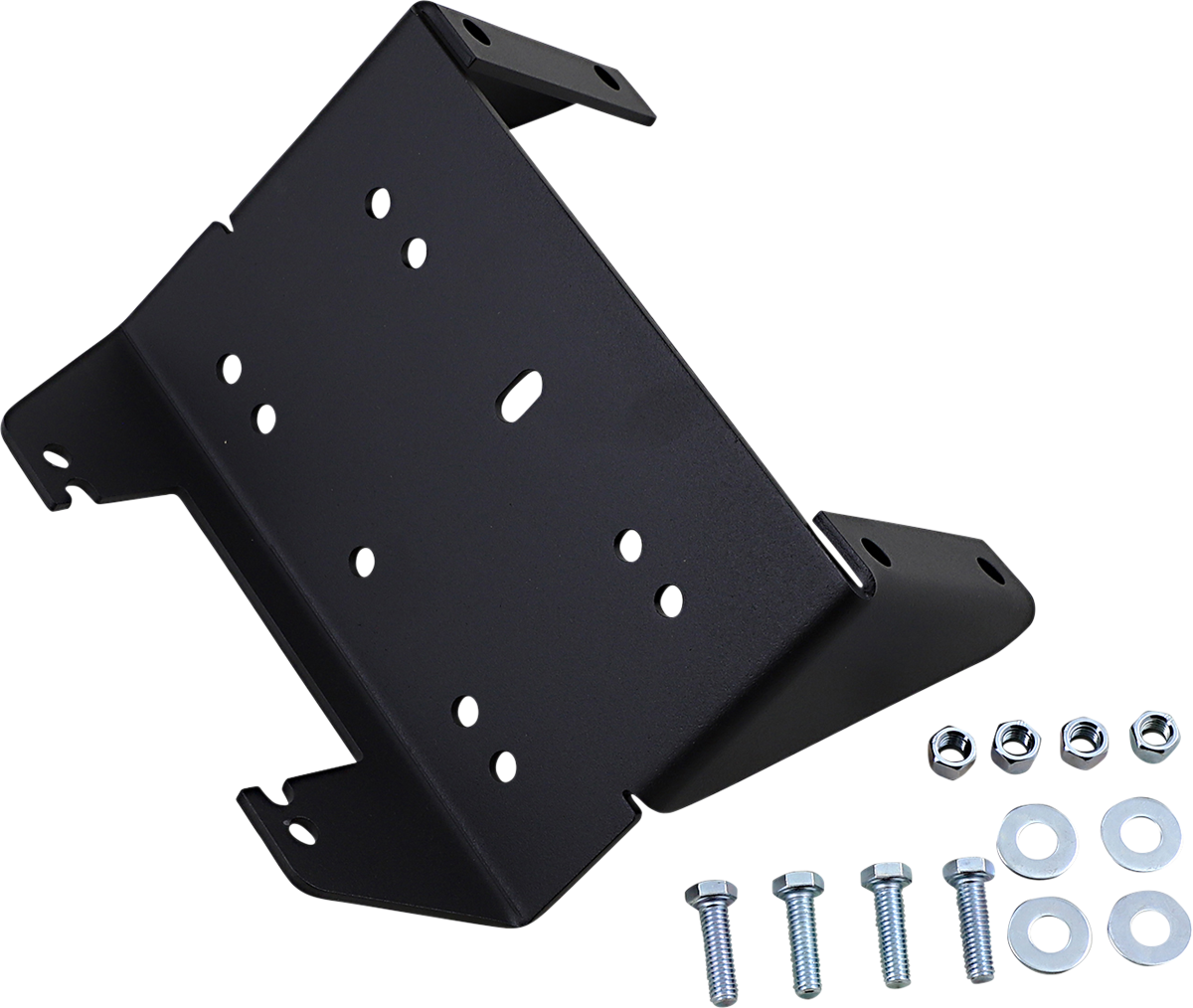 Moose Utility Black UTV Winch Mounting Plate 2015-2024 Kawasaki Mule Pro FX FXR