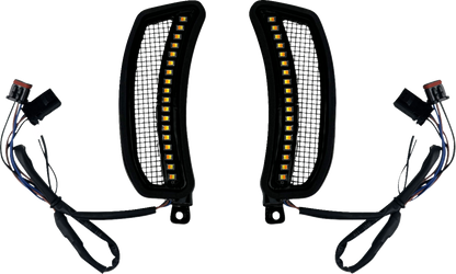 Custom Dynamics Fairing Vent LED Turn Signal Lights 2022-24 Harley Low Rider ST