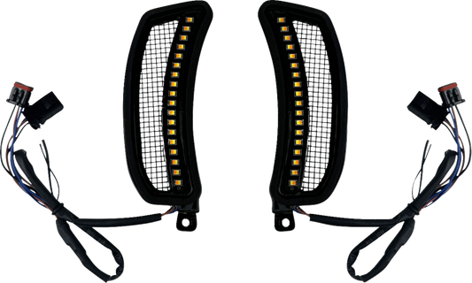 Custom Dynamics Fairing Vent LED Turn Signal Lights 2022-24 Harley Low Rider ST