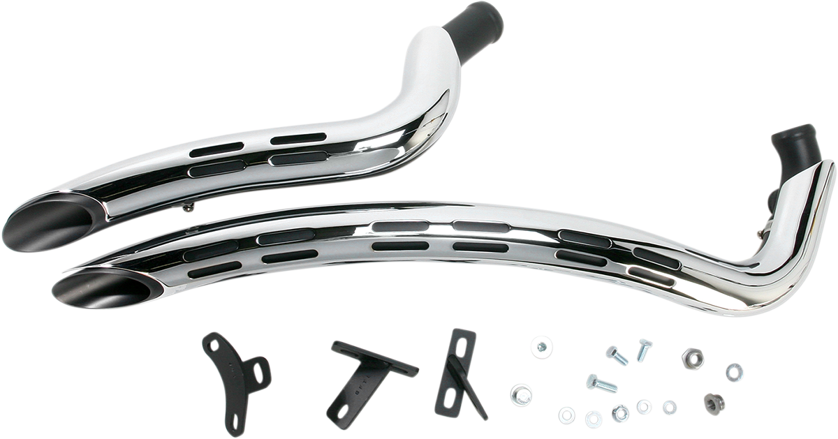 Bassani Radial Sweepers 2-2 Exhaust 1986-2017 Harley Dyna Softail Fat Boy FXDL