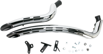 Bassani Radial Sweepers 2-2 Exhaust 1986-2017 Harley Dyna Softail Fat Boy FXDL