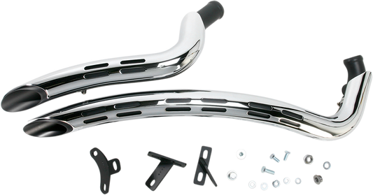 Bassani Radial Sweepers 2-2 Exhaust 1986-2017 Harley Dyna Softail Fat Boy FXDL