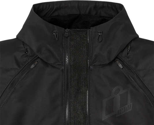 Icon Airform Adult Mens Black Motorcycle Riding Street Racing Zipper Jacket