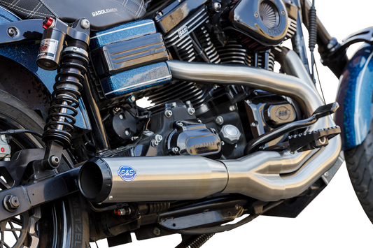 S&S Cycle 2-into-1 Qualifier Exhaust System for 2006-2007 Harley Dyna FXD FXDB