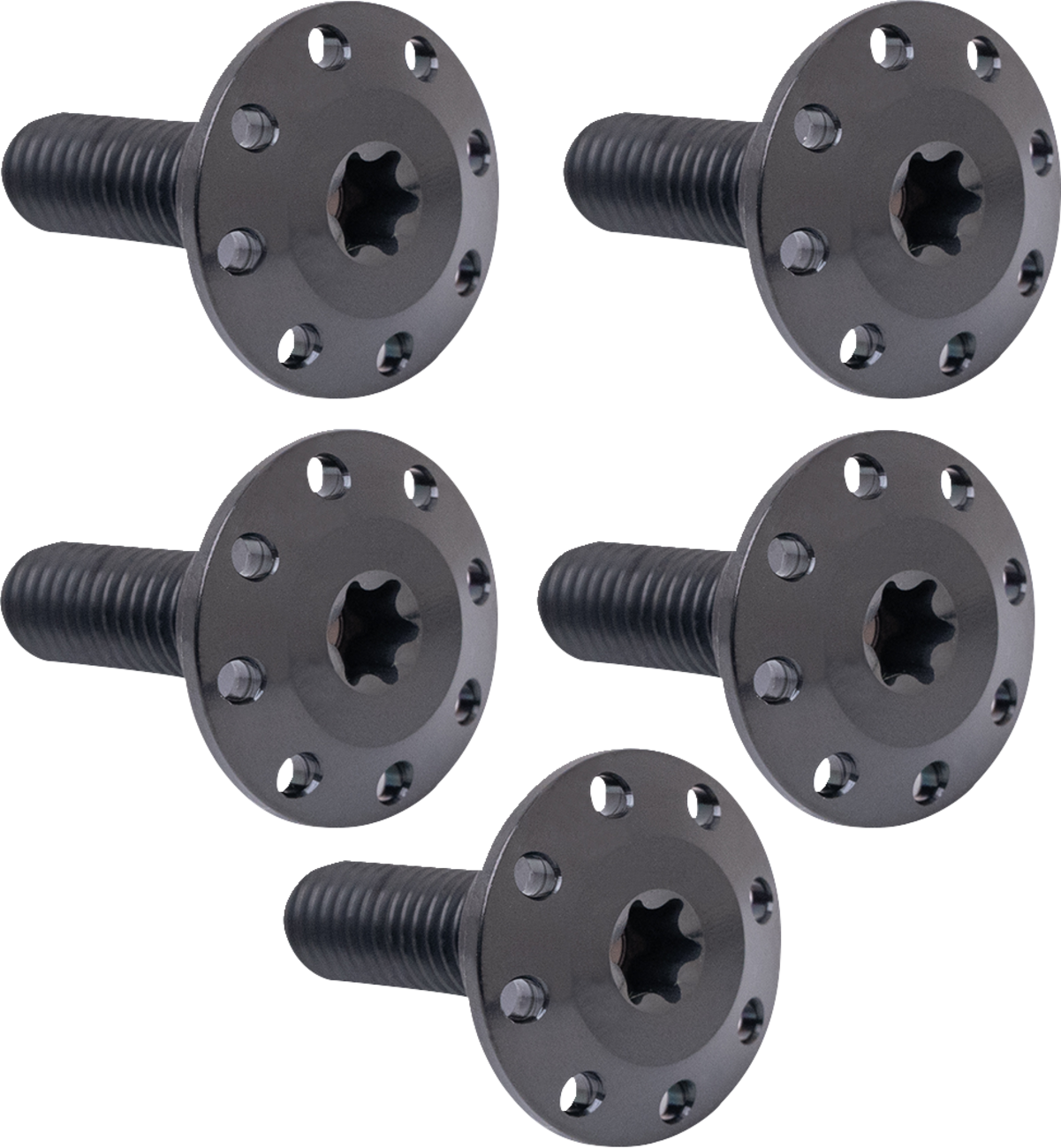 Arlen Ness Black Front Floating Brake Rotor Bolt Kit 2014-2024 Harley Touring