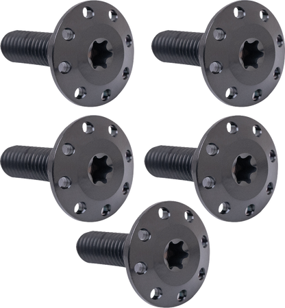 Arlen Ness Black Front Floating Brake Rotor Bolt Kit 2014-2024 Harley Touring