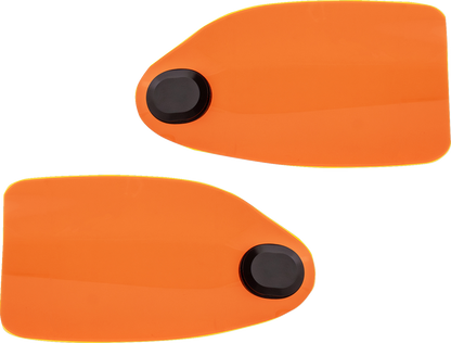Klock Werks Orange Ice Flare Hand Guards for 2014-25 Indian Challenger Chieftain