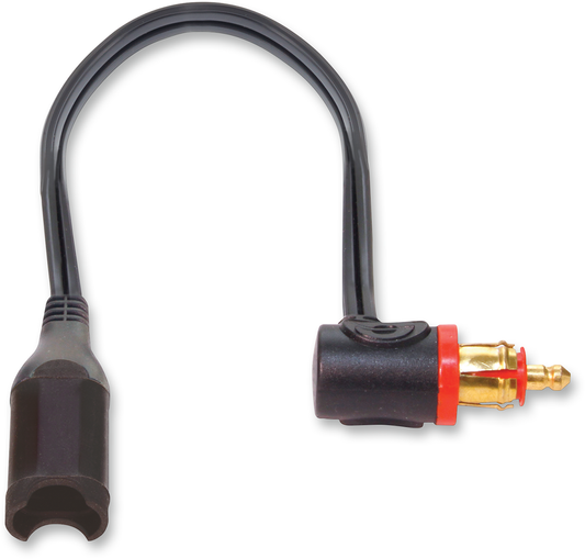 Tecmate Optimate Motorcycle 12" Black DIN & SAE Battery Charging Cable Plug