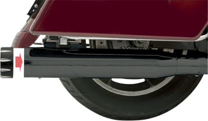 Bassani Black Quick Change Exhaust Mufflers 1995-2016 Harley Touring FLHT FLHX