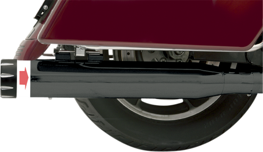Bassani Black Quick Change Exhaust Mufflers 1995-2016 Harley Touring FLHT FLHX