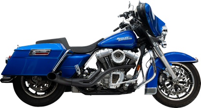 Trask Up Yours 2-1 Black Exhaust System fits 1999-2016 Harley Touring TM-5740BK