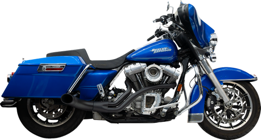Trask Up Yours 2-1 Black Exhaust System fits 1999-2016 Harley Touring TM-5740BK