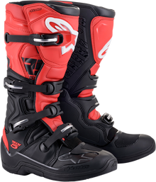 Alpinestars Tech 5 Mens Black Red Motorcycle Riding Dirt Bike Racing Boots MX