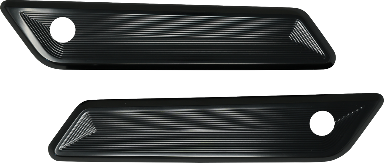 Kodlin Vektor Black Saddlebag Latch Covers for 2023-26 Harley Road Street Glide