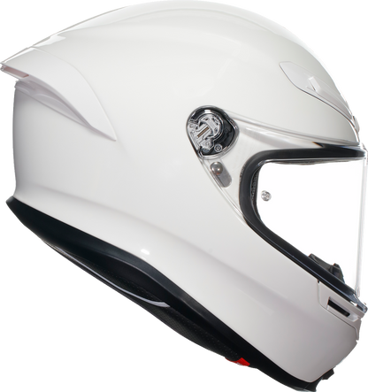 AGV K6 S Solid White Unisex Adult Full Face Street Harley Motorcycle Helmet