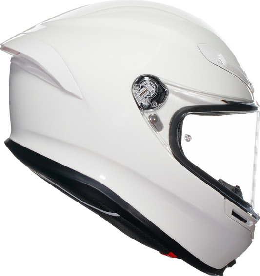 AGV K6 S Solid White Unisex Adult Full Face Street Harley Motorcycle Helmet