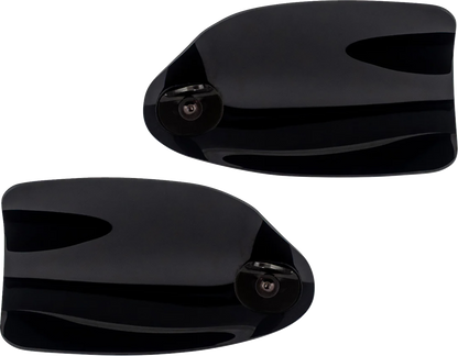 Klock Werks Flare Black Hand Guards fits 2002-2025 Harley Hydraulic Clutch