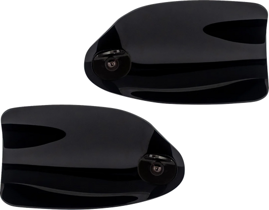 Klock Werks Flare Black Hand Guards fits 2002-2025 Harley Hydraulic Clutch