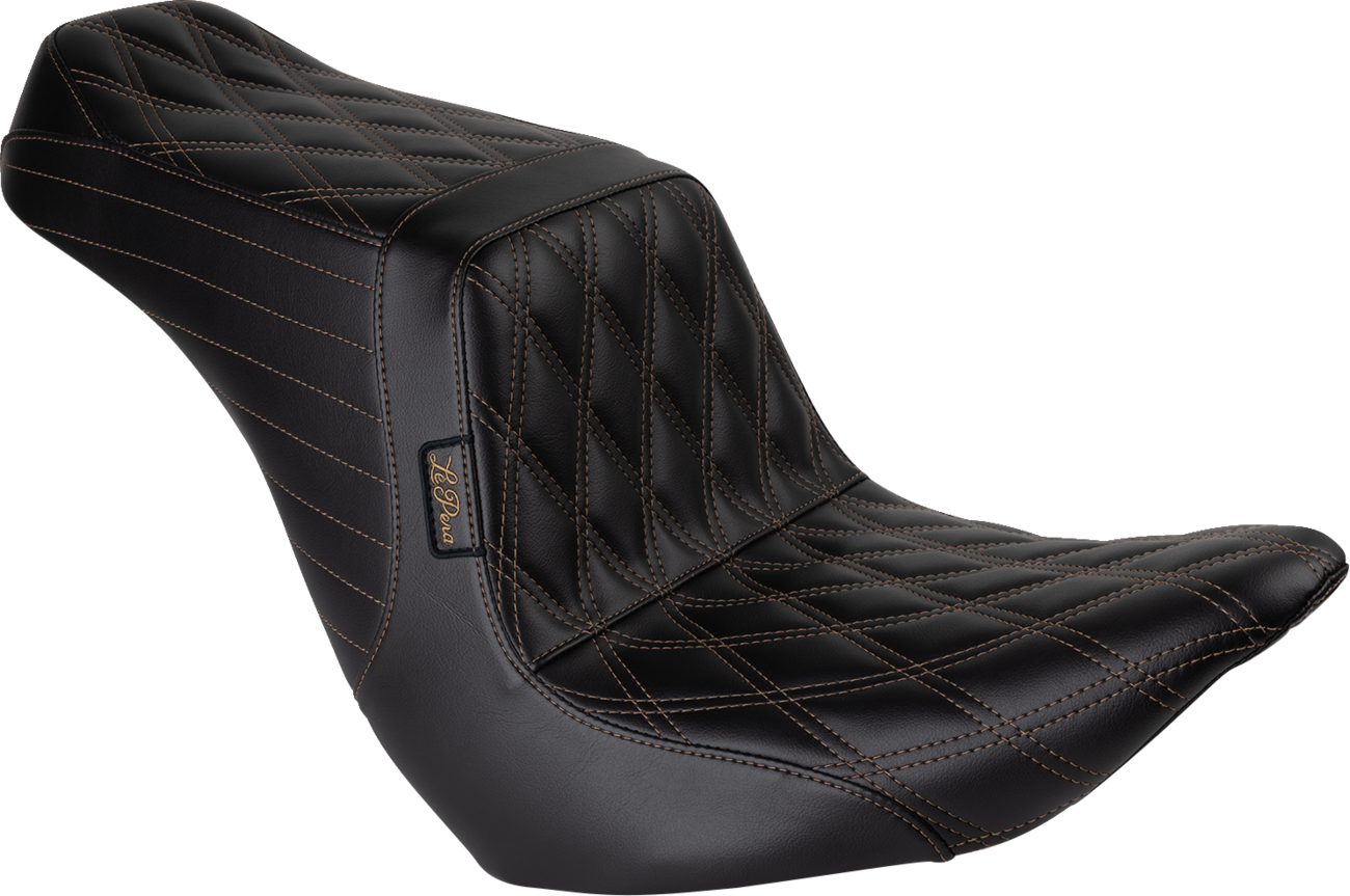 Le Pera Tailwhip Chestnut Diamond Up Front Seat for 2018-26 Harley Softail FXLR