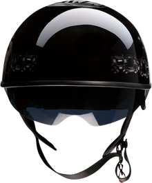Z1R Vagrant Black FTW Unisex Adult Motorcycle Riding Street Racing Half Helmet