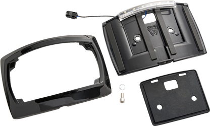Ciro Curved LED Black License Plate Frame for 2023-2025 Harley Touring M8 40520
