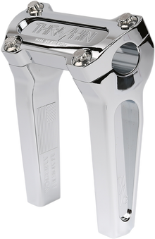 Thrashin Supply Chrome 6" Straight Motorcycle Handlebar Riser Kit for Harley