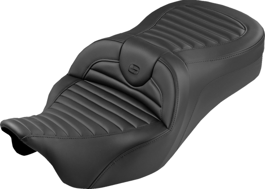 Saddlemen Roadsofa King Tuck N Roll Stitch Gel Seat for 2008-2025 Harley Touring