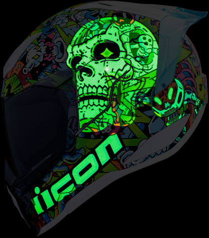 Icon Ultraflite Doodle 3 MIPS Full Face Unisex Adult Street Motorcycle Helmet