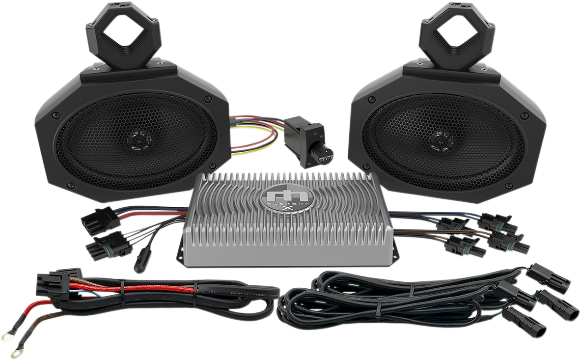 Metrix Universal Offroad UTV Side by Side Complete Bluetooth Speaker and Amp Kit