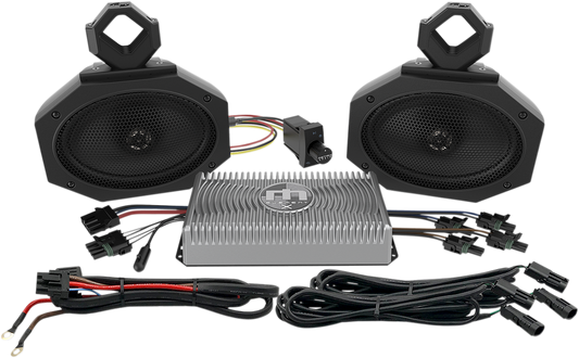 Metrix Universal Offroad UTV Side by Side Complete Bluetooth Speaker and Amp Kit