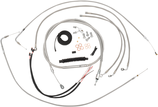 La Choppers 18-20" Ape Hanger ABS Handlebar Cable Kit 2011-2014 Harley Softail