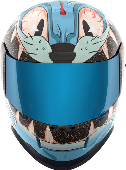 Icon Airform 9 Lives Blue MIPS Full Face Unisex Adult Street Motorcycle Helmet